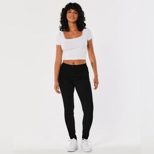 Hollister Vintage Y2K Black Skinny Jeans Size 7S/28x29